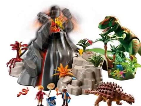 Playmobil Dinosaurios Volcán con tiranosaurius 5230   YouTube