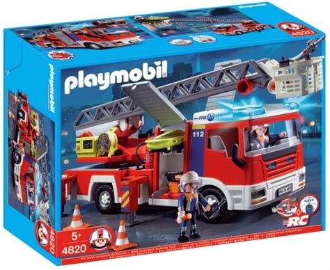 Playmobil Fire Engine with Ladder Unit 4820 | Table ...