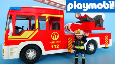 Playmobil Fire Engine with Light and Sound 5362 unboxing ...