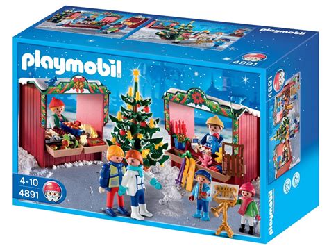 Playmobil Navidad   Mercadillo navideño  4891 : Amazon.es ...