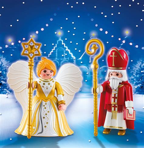 Playmobil Navidad   San Nicolás y ángel de Navidad ...
