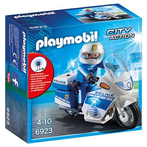Playmobil Police Bike with LED Light   Jadrem Toys