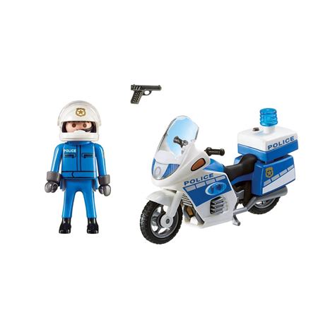 Playmobil Police Bike with LED Light   Jadrem Toys