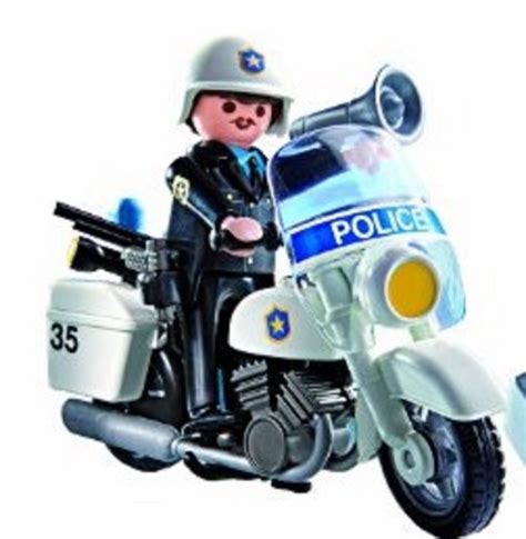 PLAYMOBIL POLICIA. MOTO CON POLICIA.ORIGINAL DEL SET 5891 ...