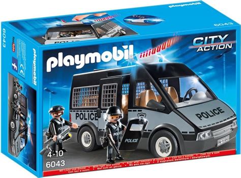 PLAYMOBIL® Polizei Mannschaftswagen mit Licht und | real