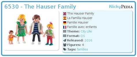 Playmobil Set: 6530 ger   The Hauser Family   Klickypedia