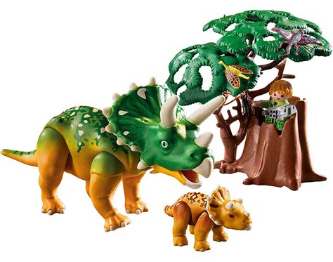 Playmobil   Triceratops con bebé  5234 : Amazon.es ...