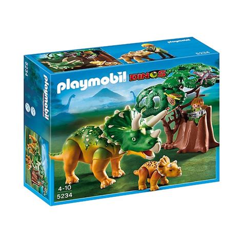 Playmobil Triceratops with Baby Dinosaur Playset