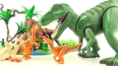 Playmobil Tyrannosaurus Rex with Velociraptors 4171   T ...
