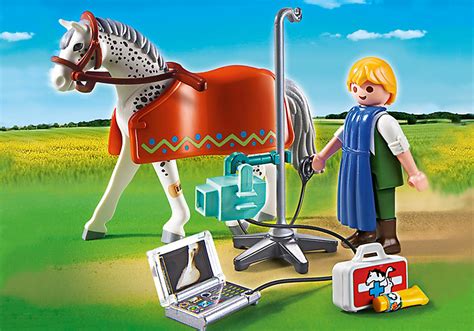 Playmobil Vet City Life Horse With X Ray Technician 5533