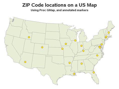 Plotting markers on a map at zip code locations, using ...