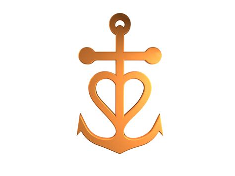 PNG PARK   High Res PNG Files: Christian Anchor Symbol 3D