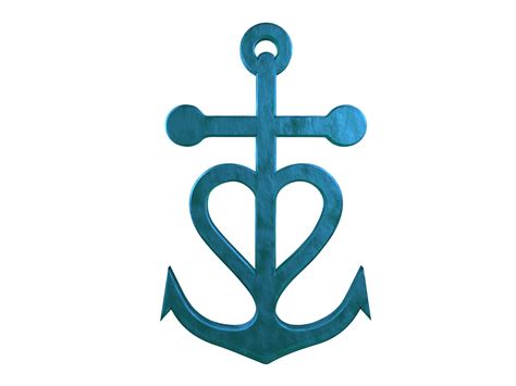 PNG PARK   High Res PNG Files: Christian Anchor Symbol 3D