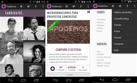 Podemos, la app para Android del nuevo partido político ...