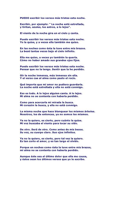 Poema 20 De Pablo Neruda