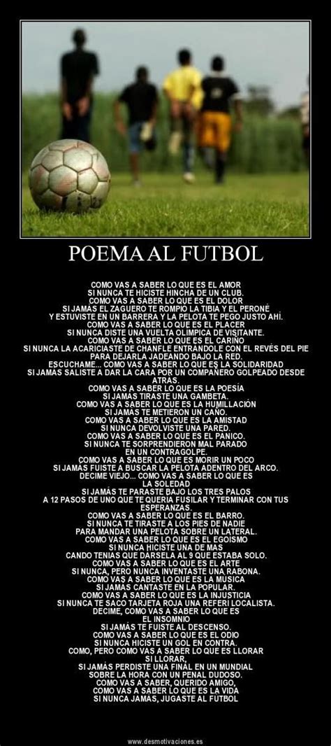 Poema al Futbol | frases de futbol | Pinterest | El futbol ...