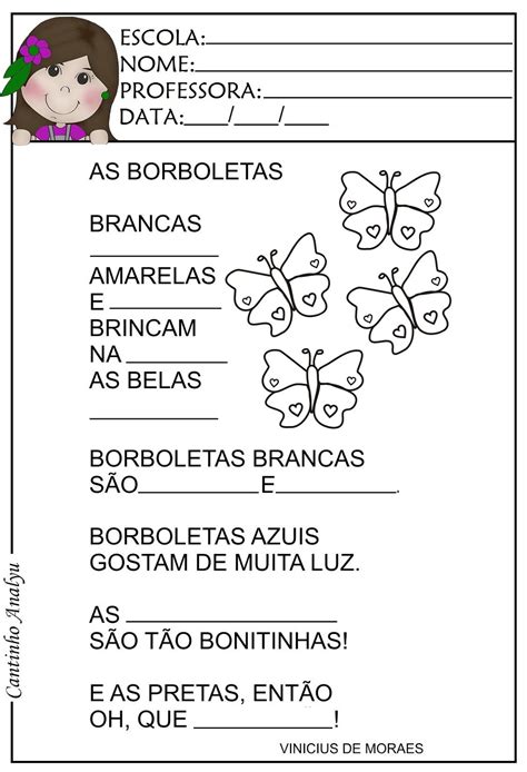 Poema: As Borboletas   Vinicius de Moraes — SÓ ESCOLA