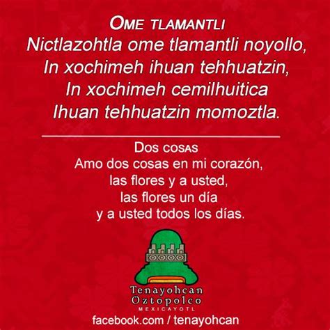 Poema en náhuatl • NeoMexicanismos