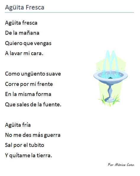 Poema infantil. Uso de la diéresis. | Poemas Infantiles ...