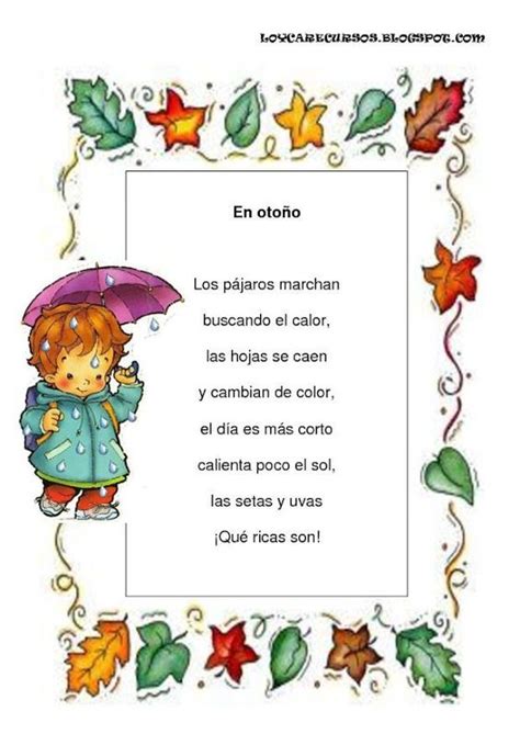 Poemas y rimas infantiles del otoño para niños | Otoño ...