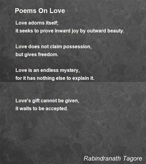 Poems On Love Poem by Rabindranath Tagore   Poem Hunter