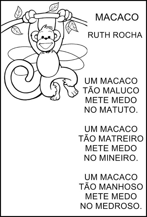 Poesia O Macaco   Ruth Rocha | atividades 2 ano ...