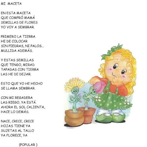 poesias o rimas sobre las flores o plantas para niños ...