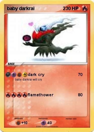 Pokémon baby darkrai 2 2   dark cry   My Pokemon Card