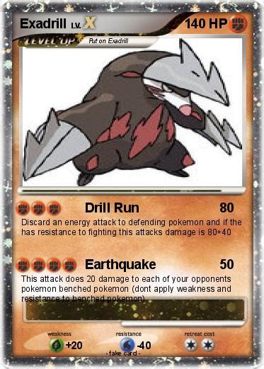Pokémon Exadrill 5 5   Drill Run   My Pokemon Card