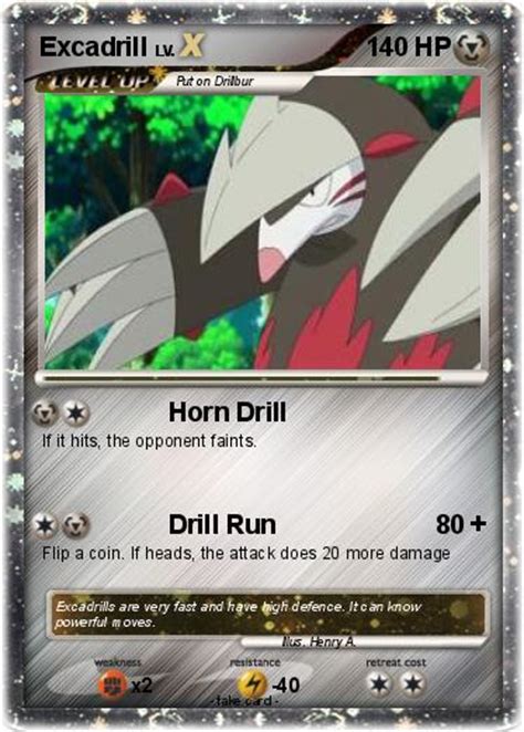 Pokémon Excadrill 59 59   Horn Drill   My Pokemon Card