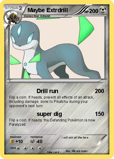 Pokémon Maybe Extrdrill   Drill run   My Pokemon Card