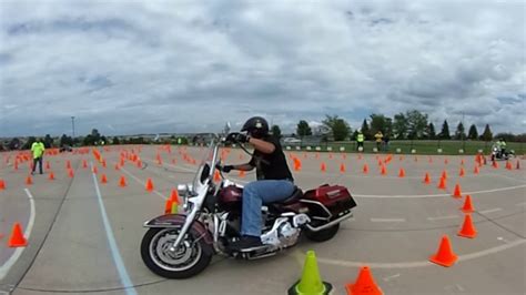 Police Motorcycle Riding Skills Competition 360 Video at ...