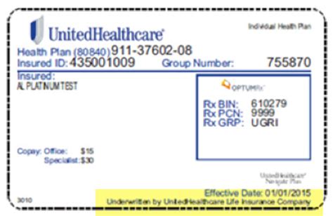 policy number on united healthcare insurance card ...