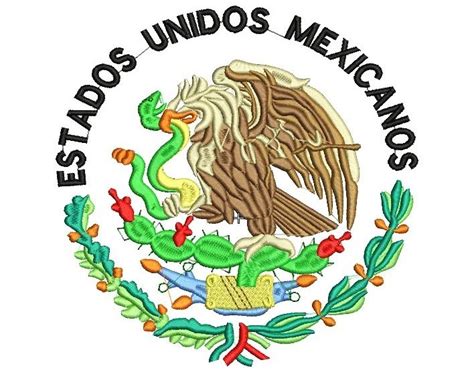 Ponchados Wilcom México Escudo Nacional   $ 200.00 en ...