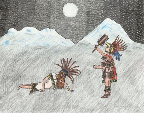 Popocatepetl and the Iztaccihuatl by TheLadyMoon on DeviantArt