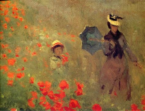 Poppies At Argenteuil Close Up   Claude Monet Wallpaper Image