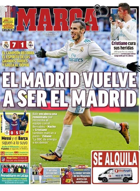 PORTADA   Marca:  El Madrid vuelve a ser el Madrid ...