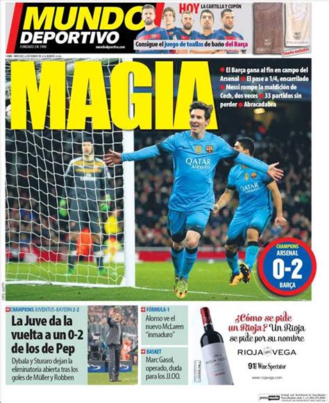 Portada Mundo Deportivo: Magia | FC Barcelona Noticias