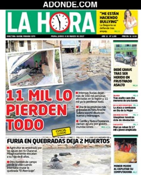 Portadas de diarios de Piura Perú   ADONDE.COM