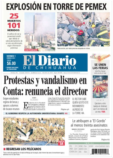 Portadas de periódicos mexicanos informan de la tragedia ...