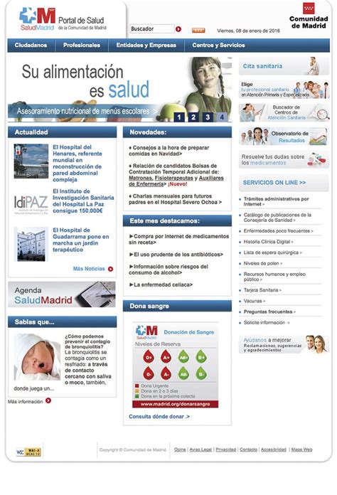 Portal de salud de la Comunidad de Madrid