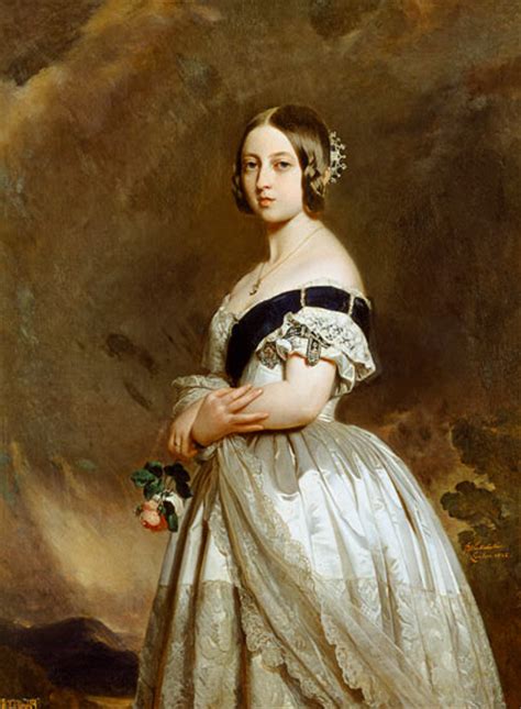 Portrait de la Reine Victoria  1837 1901    peinture huile ...