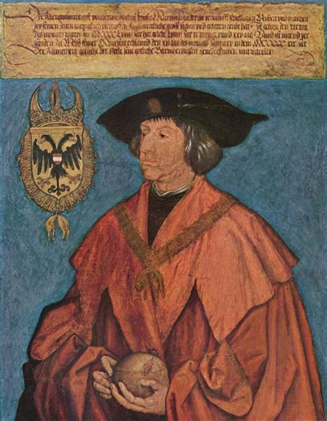 Portrait of Emperor Maximilian I., 1519   Albrecht Durer ...