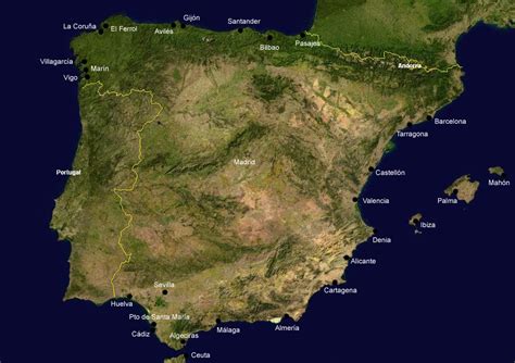 Ports Spain Satellite Map • Mapsof.net