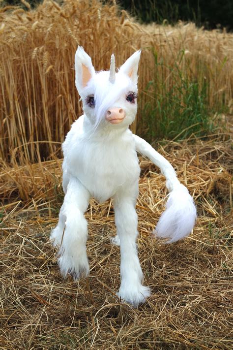 Posable Baby Unicorn Art Doll Handmade