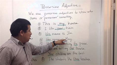 Possessive Adjective en el Inglés   YouTube