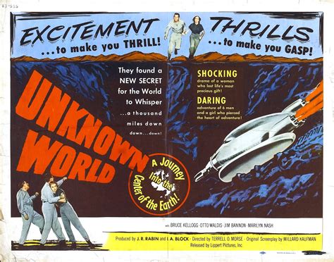 Poster for Unknown World  1951, USA    Wrong Side of the Art