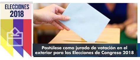 Postúlese como jurado de votación en el exterior para las ...