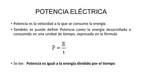 POTENCIA Y ENERGIA ELECTRICA   ppt video online descargar