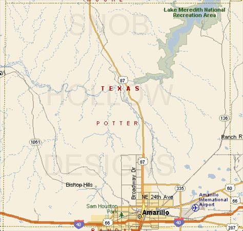 Potter County Texas color map